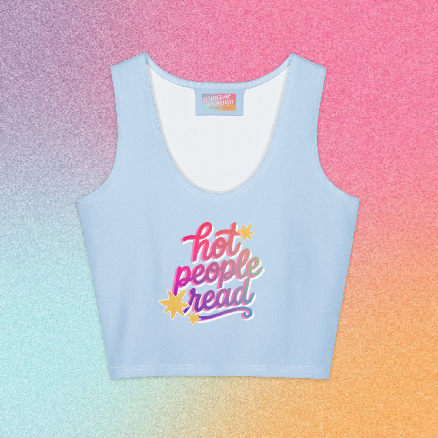 hot people read! crop top