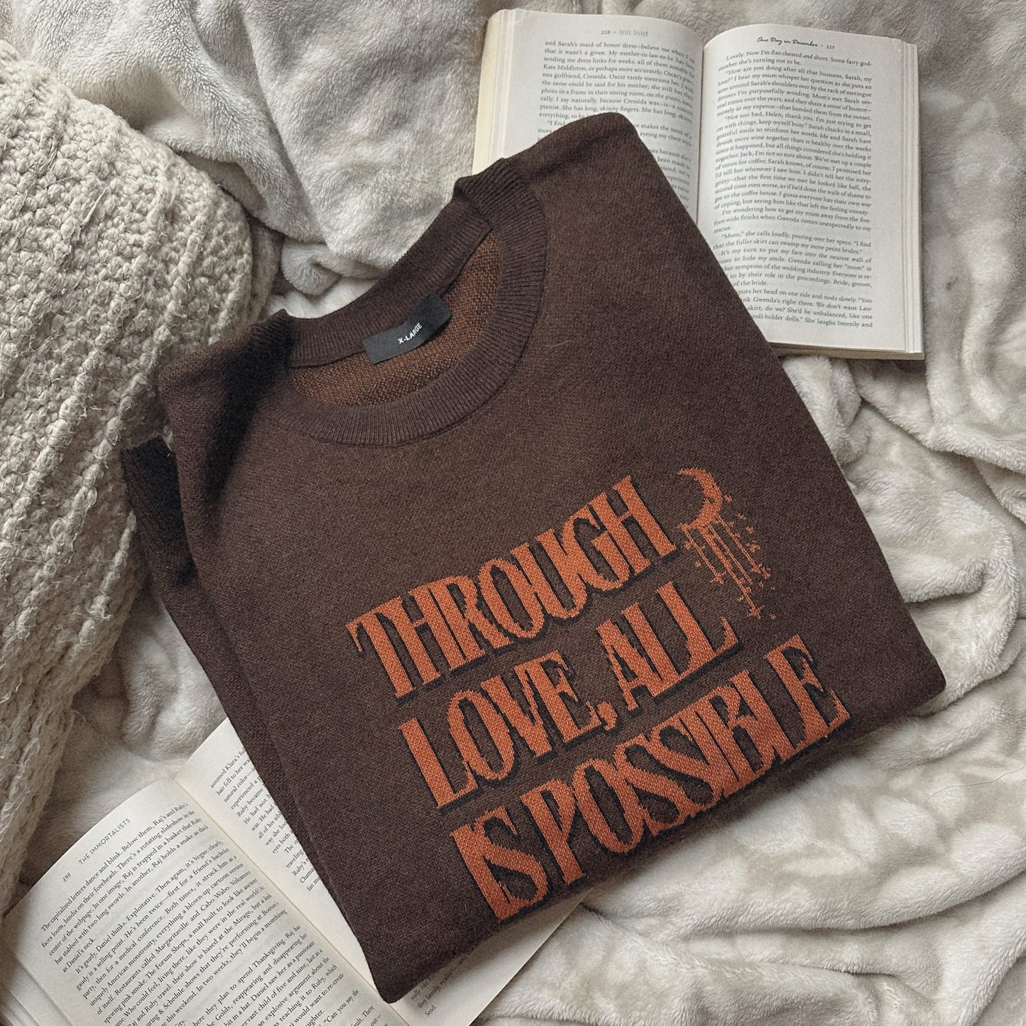 PREORDER Through Love All is Possible Knitted Sweater | Officially Licensed SJM Merch