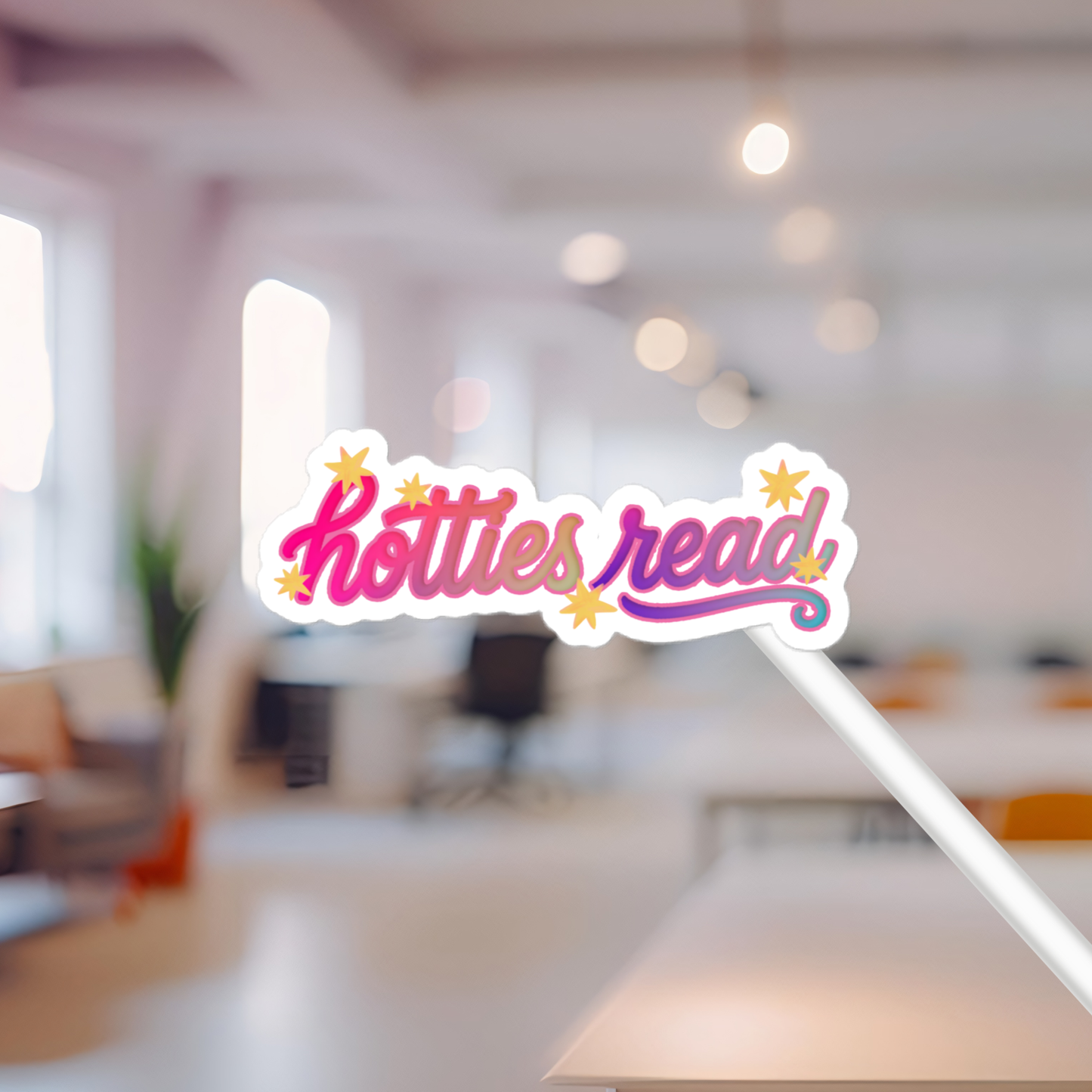hotties read! sticker