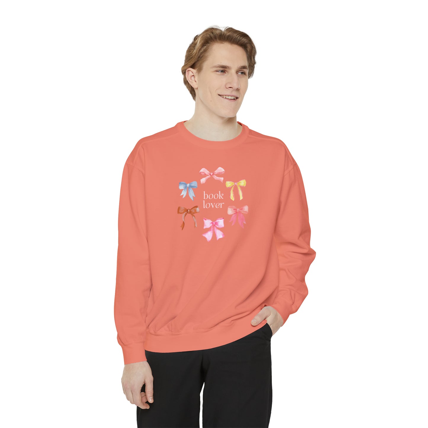 Bows Book Lover Crew - Comfort Colors Premium Sweatshirt