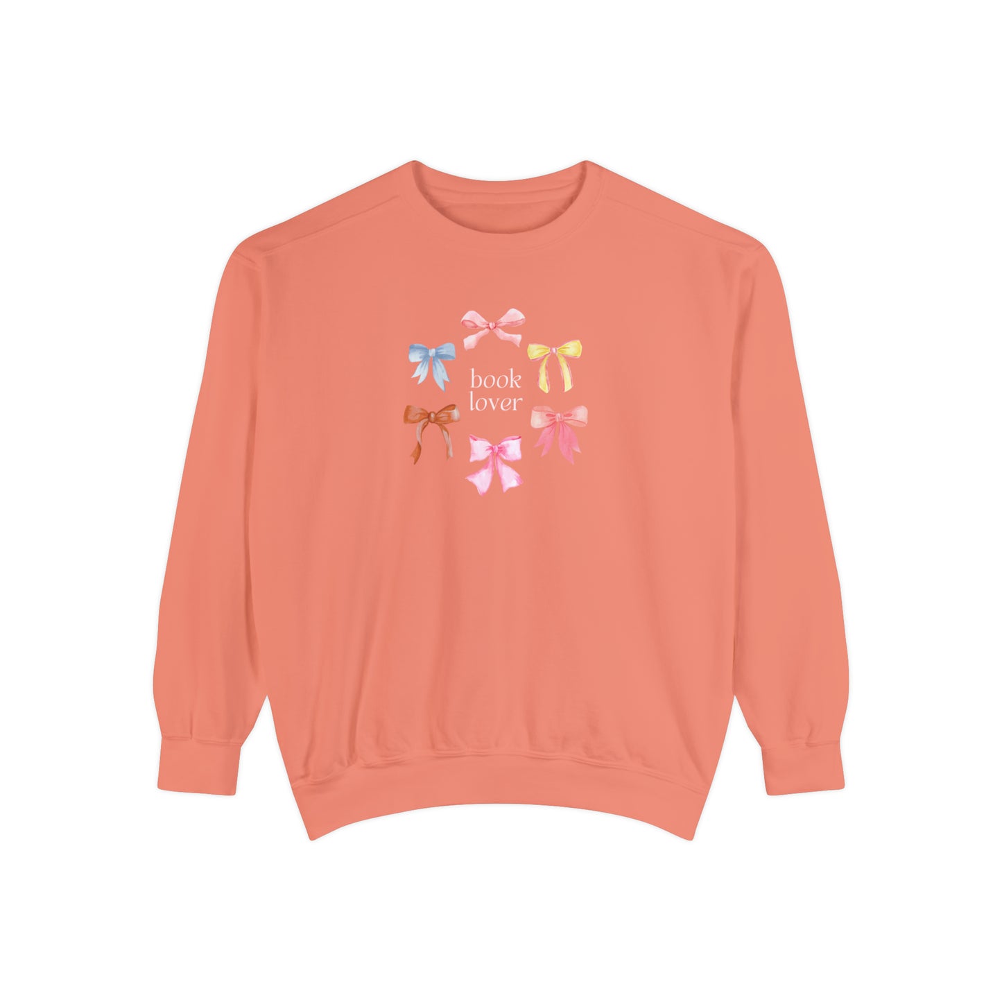 Bows Book Lover Crew - Comfort Colors Premium Sweatshirt