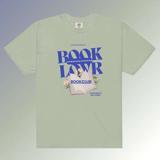 Primrose Bookclub Comfort Colors Tee in Bay