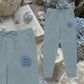 The Bookish Sweatpants - Blue embroidery