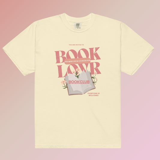 Primrose Bookclub Comfort Colors Tee in Ivory