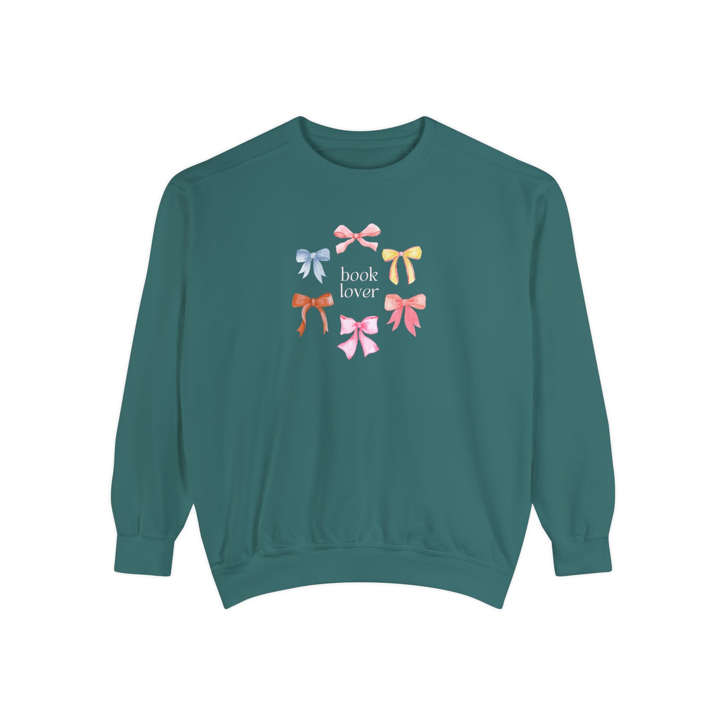 Bows Book Lover Crew - Comfort Colors Premium Sweatshirt