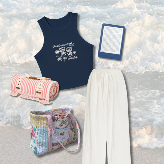 The Anti Social Bookclub Racerback Cropped Tank