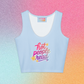 hot people read! crop top