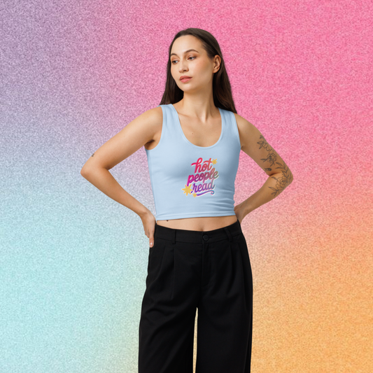 hot people read! crop top