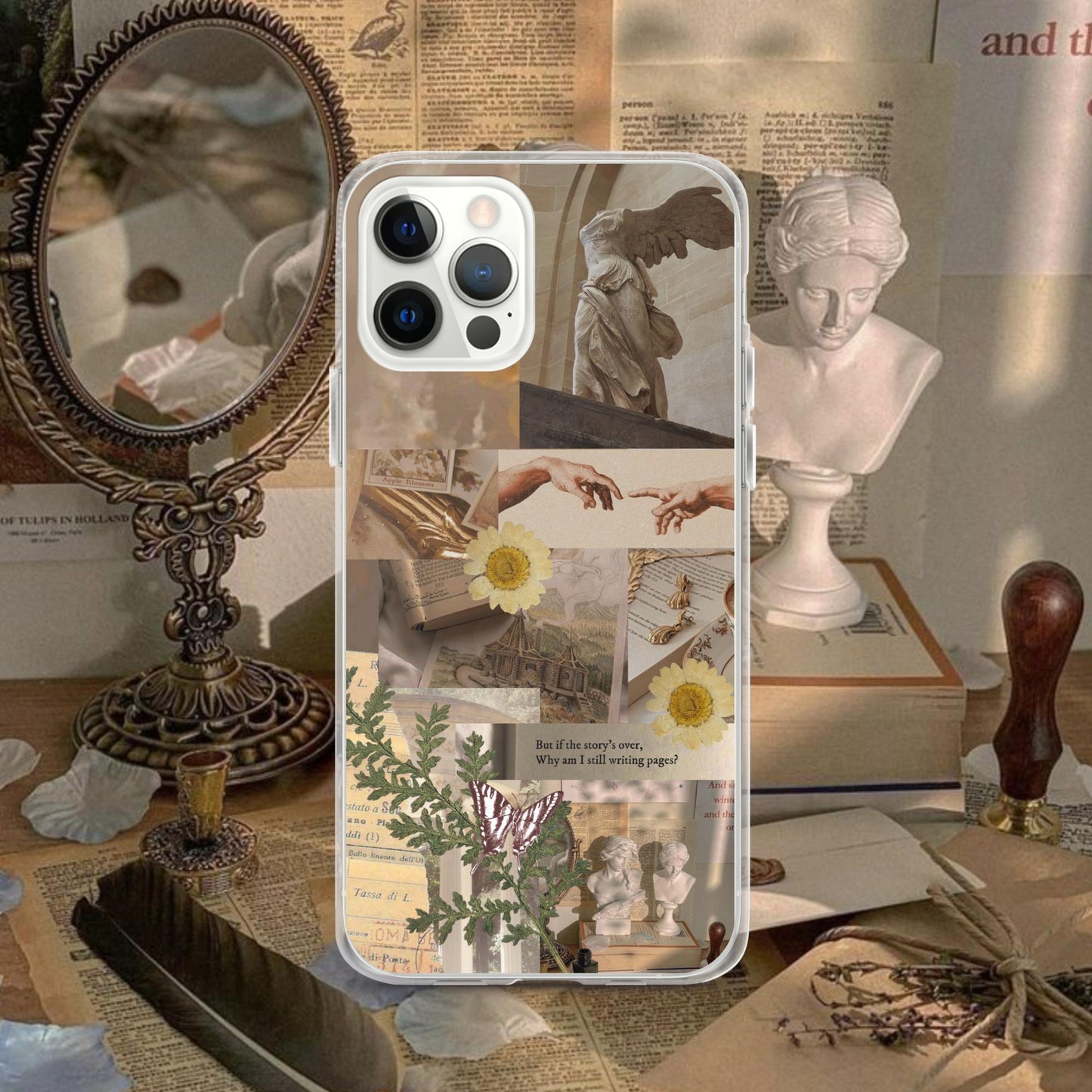 Light Acadamia Collage Phone Case