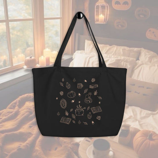 Large Spooky Stamp Tote