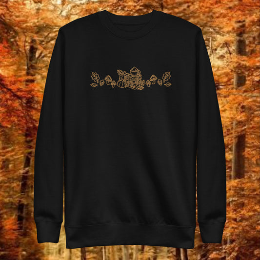 Embroidered Book Harvest Crewneck Sweatshirt